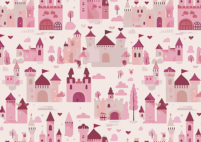 Magic Castle, Princess Pink - Roman Blind - Image 7
